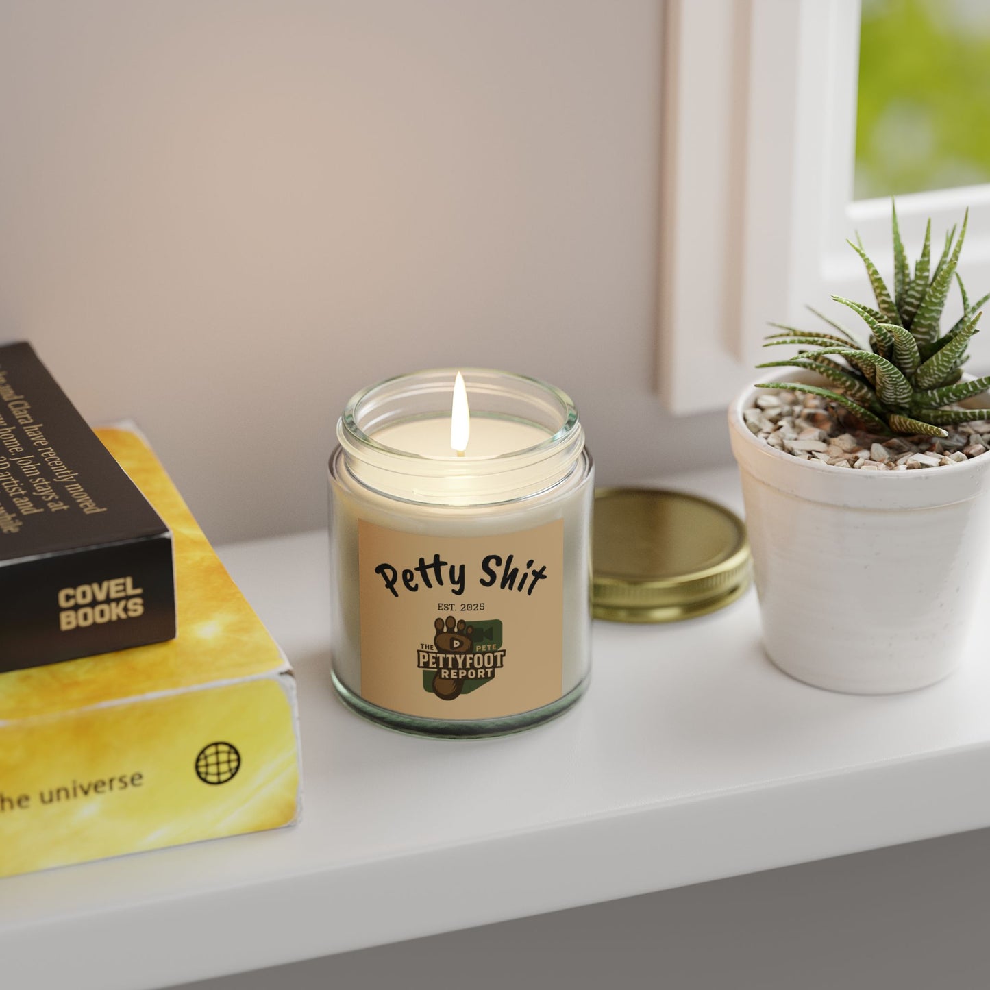Petty Shit Scented Candle - Fun Coconut Apricot Wax Candle for Home, Best Gift for Housewarming, Birthdays, Relaxation, Cozy Nights, [...]