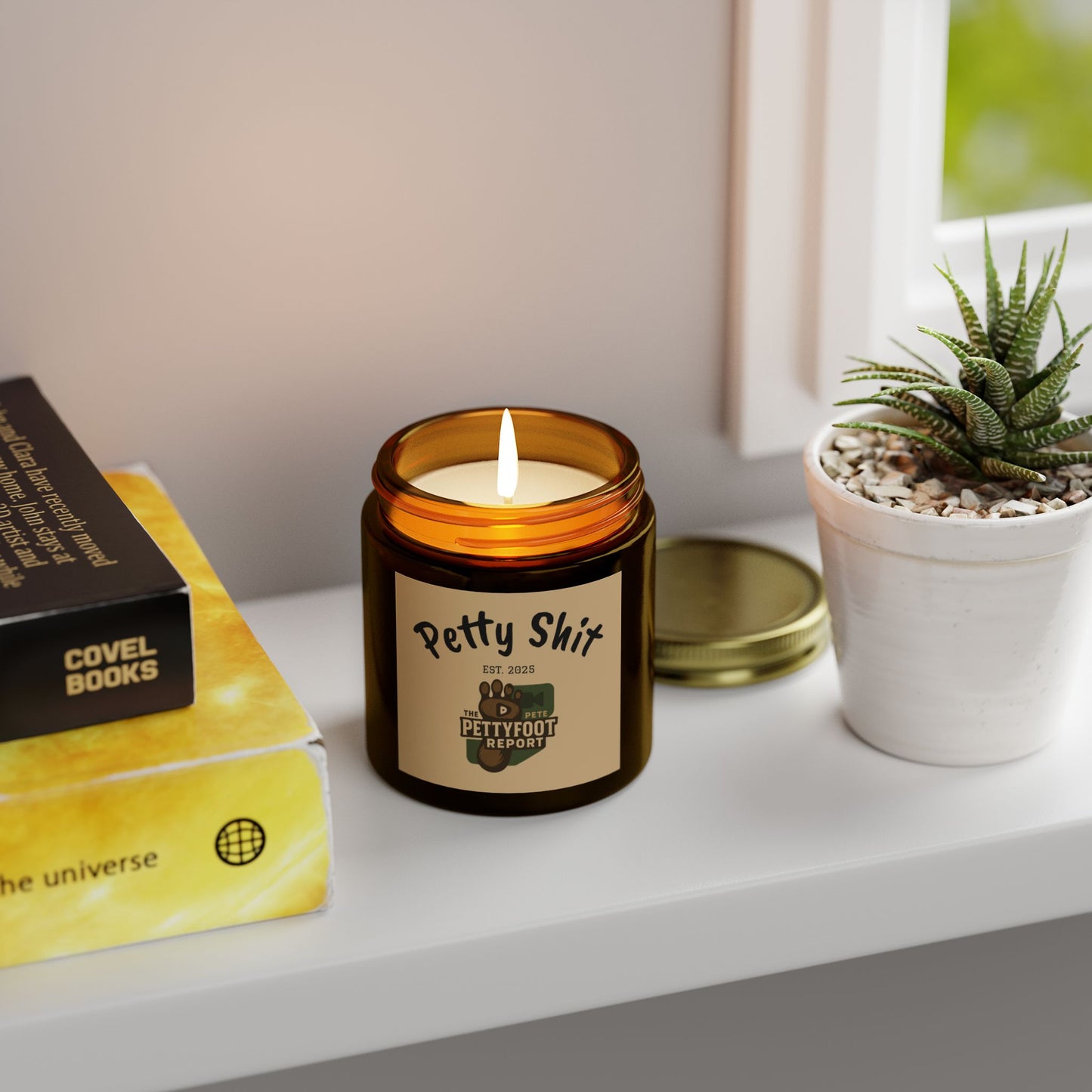 Petty Shit Scented Candle - Fun Coconut Apricot Wax Candle for Home, Best Gift for Housewarming, Birthdays, Relaxation, Cozy Nights, [...]