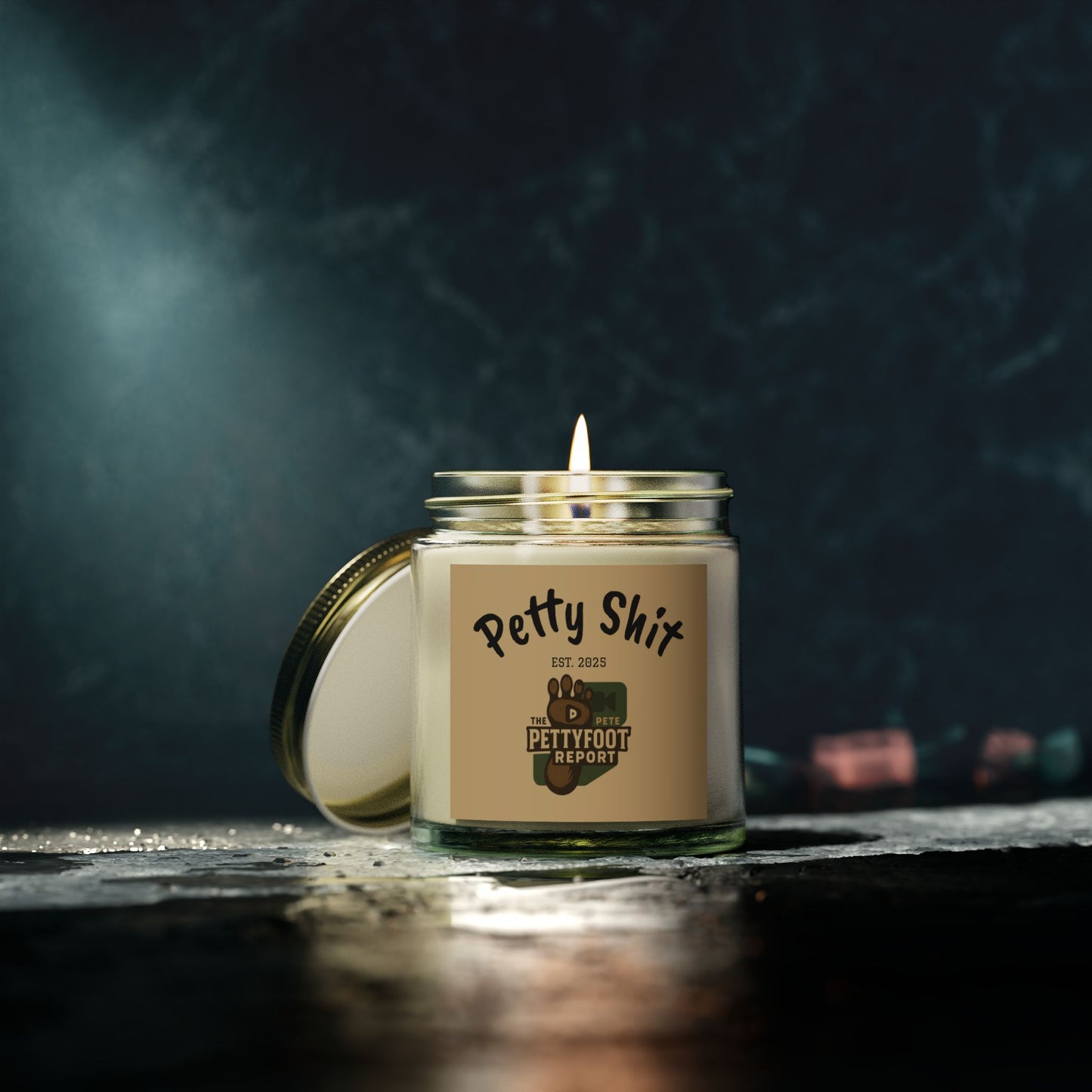 Petty Shit Scented Candle - Fun Coconut Apricot Wax Candle for Home, Best Gift for Housewarming, Birthdays, Relaxation, Cozy Nights, [...]
